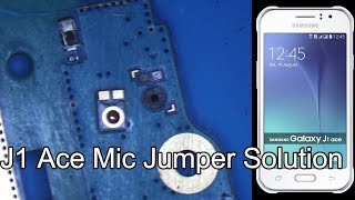 SAMSUNG J1 Ace Mic Jumper Solution  J1 Ace mic Not Working Jumper Solution 100 [upl. by Atihana251]