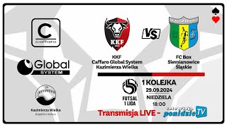 KKF Caffaro Global System Kazimierza Wielka vs FC Silesia BOX Siemianowice  transmisja LIVE [upl. by Enirbas]