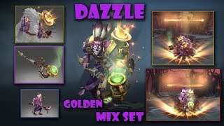 Dota 2 Dazzle Golden Mix Set Golden Nothlic BurdenPipe of DezunRitual Garb [upl. by Edette]