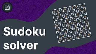 Lets make a sudoku solver in 5 minutes Backtracking  Inside code [upl. by Sergent]