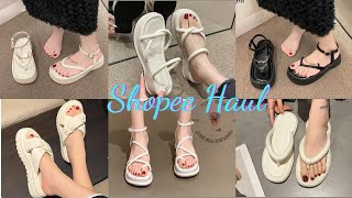 SHOPEE HAUL  Tổng hợp những đôi dép đi biển siêu xinh shopee shopeehaul [upl. by Marmion]