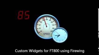 FT800 Custom Widgets with Firewing [upl. by Ahsinar]