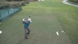 GOLF SWING 2013  BEN CRENSHAW DRIVER  ELEVATED DOWN THE LINE amp SLOW MOTION  HQ 1080p HD [upl. by Kitchen]