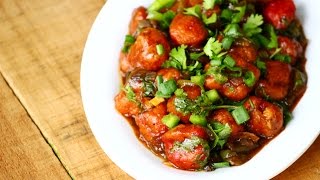 Soya Chunks Manchurian recipe Meal maker manchurian gravy recipe [upl. by Clapper]