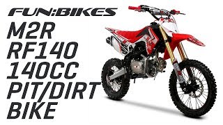 Product Showcase M2R Racing RF140 S2 140cc 1412 82cm Red Pit or Dirt Bike [upl. by Nelyak]