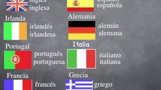 Nacionalidades en español [upl. by Muire105]