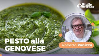 PESTO ALLA GENOVESE  La ricetta imperdibile dello CHEF Roberto Panizza [upl. by Ecydnak307]