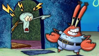 Squidward kicks out Mr Krabs Dr Livesey Walk of his house [upl. by Aciretnahs]