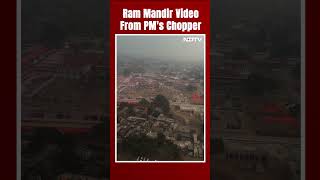 Ayodhya Ram Mandir  Aerial Video Of Ayodhyas Ram Temple Shot From PM Modis Chopper [upl. by Robison815]