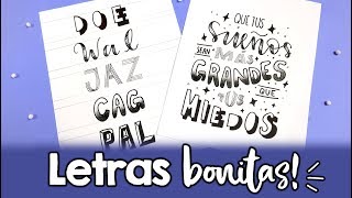 ¿Cómo hacer letras bonitas PARTE 4 ✄ Barbs Arenas Art [upl. by Eeliab835]