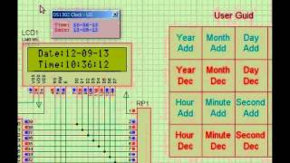 DS1302 based digital Clock calendar include keil c and hex and Proteus [upl. by Heall]