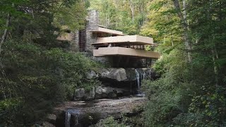 Frank Lloyd Wrights Fallingwater house  Chucks Big Adventure [upl. by Kcirtapnhoj]