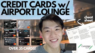 Credit Cards with Airport Lounge Access  COMPLETE LIST OF ALL Credit Cards [upl. by Etneciv]