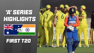 Australia A v India A  First T20  MultiFormat Series 2024 [upl. by Ebarta]