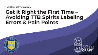 TTB Labeling Recording [upl. by Duffie]