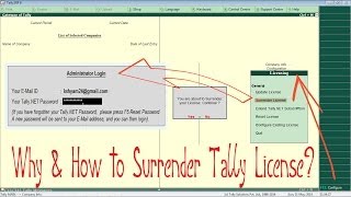 Why and How to Surrender Tally ERP 9 License  Beginners Guide [upl. by Thornie]