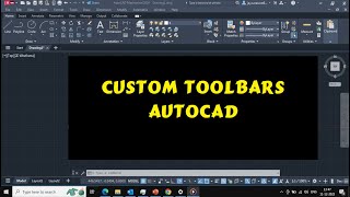 How to create Custom toolbarsAutoCAD tips amp Tricks [upl. by Anidnamra]