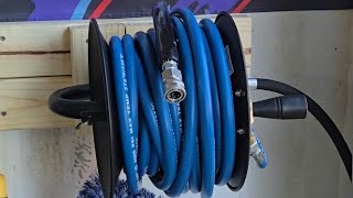 HELPFUL How to Setup a Pressure Washer Hose Reel  DIY at Home [upl. by Zerdna548]