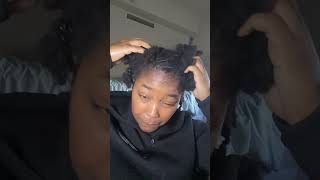 Loc takedown on petal buns The hardest style ever to take out locjourney locs locstyles [upl. by Jola]