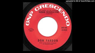 Don Fardon  The Lament Of The Cherokee Indian Reservation [upl. by Cutcliffe]