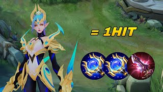 KARINA REAL 1 HIT BUILD🔥 They Think Im Using Cheat Please Try  MLBB [upl. by Skylar]