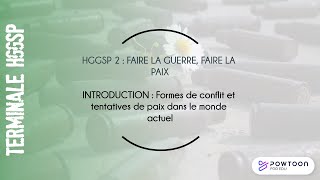 TERMINALE HGGSP  formes de conflits et tentatives de paix dans le monde actuel [upl. by Eremihc378]