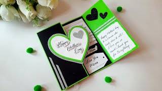 DIY Mothers Day Greeting Card  Beautiful Handmade Greeting Card  Mothers Day Special  Tutorial [upl. by Eran]