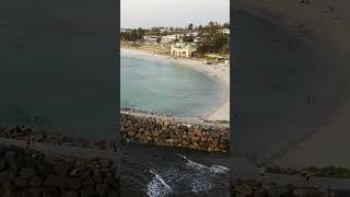 Cottesloe Beach sunset Perth Western Australia featuring Indianas Tea Rooms [upl. by Pernick]