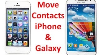 How to Transfer Contacts Between iPhone amp Samsung Galaxy [upl. by Hartzke2]