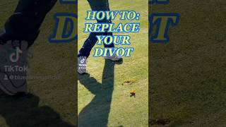 HOW TO REPLACE YOUR DIVOT golf golfskill golfaround golfswing ilovegolfing gogolf [upl. by Boothe]