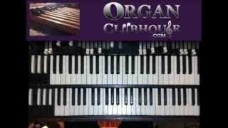 ♫ D flat Minor Run easy organ tutorial lesson [upl. by Trebeh297]