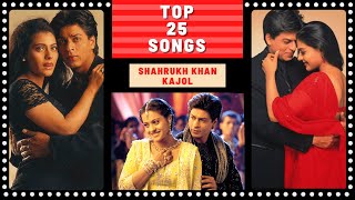 Top 25 SHAHRUKH KHAN amp KAJOL Songs [upl. by Alyda793]