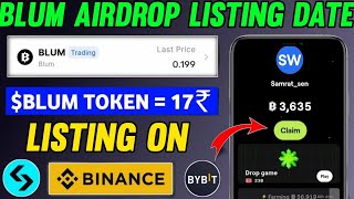 Blum Airdrop Listing Date Confirm। ये एक Setting जरूर कर लो Airdrop के लिए। Blum Coin Price [upl. by Notnad]