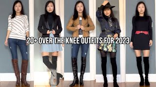 Over the Knee Boots Outfits for 2023 overthekneeboots 2023fashion [upl. by Nader]