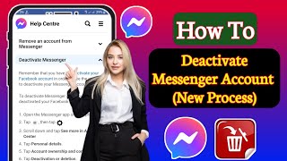 How To Deactivate Messenger Account New 2024  Deactivate Messenger Account [upl. by Ehtiaf]