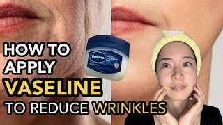 HOW TO use VASELINE on face  SLUGGING SKINCARE ROUTINE  Beauty hacks to reduce wrinkles [upl. by Rapsac]