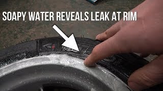 SLUK  Alloy wheel leak repair amp nitrogen tyre fill Vespa Lambretta [upl. by Oguh]