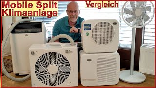 Mobile Split Klimaanlage ohne Abluftschlauch  Vergleich  Mobiles Klimagerät Test Prima Klima 2024 [upl. by Ardnuek]