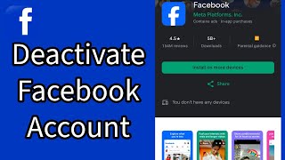 How to Deactivate Your Facebook Account on the App Turn off Your Facebook Account on Android 2024 [upl. by Natka]