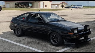 Go Pro Head Mount Testing in the Beams AE86 [upl. by Loralyn392]