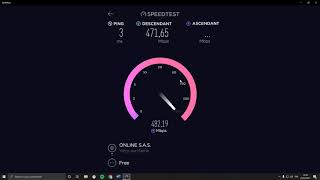 Test débit connecté en ethernet via le répéteur wifi FREEBOX POP [upl. by Emmer486]