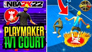 MY PLAYMAKER BUILD BROKE THE STAGE 1v1 COURT IN NBA 2K22  BEST PLAYMAKER BUILD NBA 2K22 [upl. by Ecirehs]