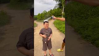 spray prank with kid funny [upl. by Arv711]