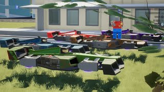 Another race with our F1 Hover cars this time on Brickogorsk [upl. by Ninos]