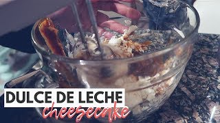 VLOGMAS DAY 21 Dulce de Leche Cheesecake Recipe [upl. by Gnehs767]