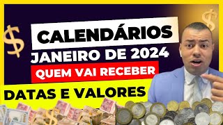 AO VIVO SAIU TODOS OS CALENDÁRIOS de JANEIRO VEJA QUEM VAI RECEBER BOLSA FAMÍLIA 3 BENEFÍCIOS [upl. by Yecad]