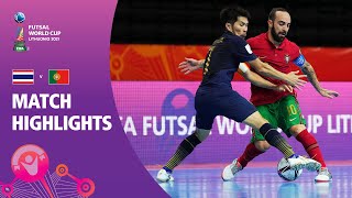 Thailand v Portugal  FIFA Futsal World Cup 2021  Match Highlights [upl. by Palmore]