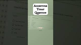 Accenture Today questions  Nov 2 [upl. by Zebapda]