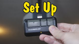 How to Program A Remote for a Chamberlain LiftMaster Craftsman Garage Door Opener  Setup Process [upl. by Monia]