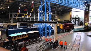 Bittern is shunted into place ahead of Mallard 75 celebrations [upl. by Lettig903]